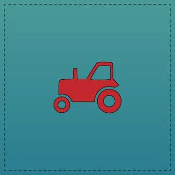 Tractor computer symbol Stock-Illustration