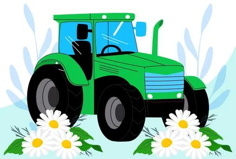 Tractor Concept Illustration Stock Illustration