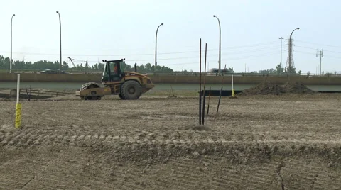 Tractor construction off highway Stock Footage 45696646
