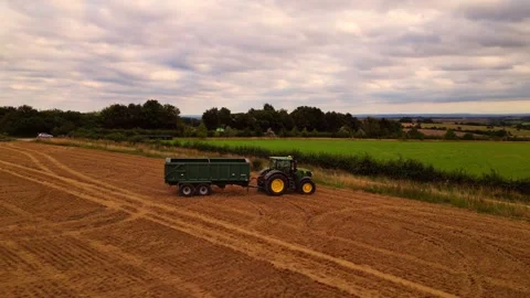 Tractor - The Cotswolds, UK Stock Footage 248494856