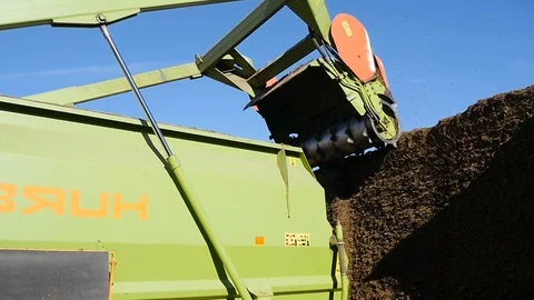 Tractor cuts hay on a farm Stock Footage 103175694