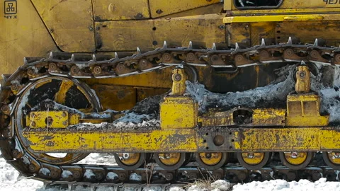 Tractor digs a trench Video stock 89073094