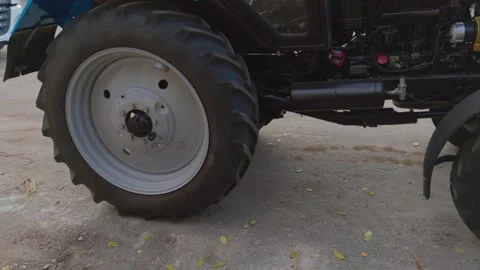 The Tractor Is Driving Stock Footage 166181192
