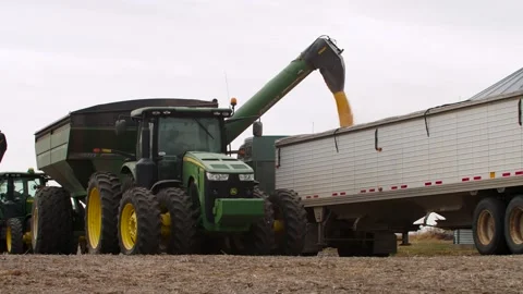 Tractor during harvest Stock-Footage 234333258