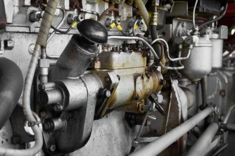 Tractor engine Stock Photos