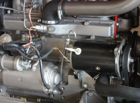 Tractor Engine. Stock Photos