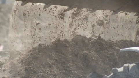 Tractor excavator on construction site Stock Footage 308594853