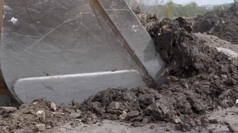 Tractor excavator on construction site Stockbeeldmateriaal 332933101