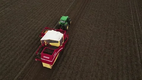 Tractor Farming Potatoes Stock Footage 229906249