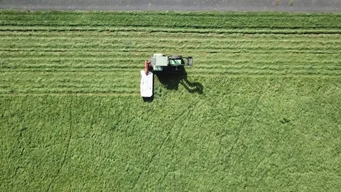Tractor in the farmland Stock Footage 80278251