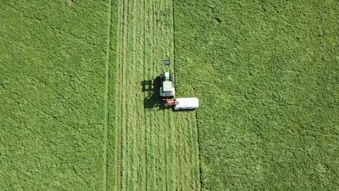 Tractor in the farmland Stock-Footage 80848055