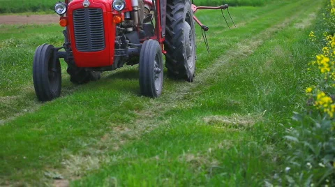 Tractor in field Stock Footage 825009