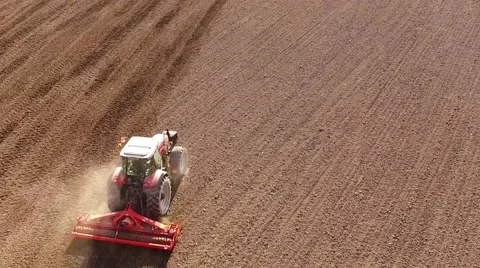 Tractor on the field. Stock Footage 55602375