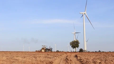 Tractor in field. Stock Footage 83572572