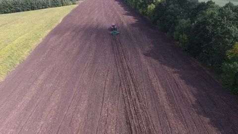 Tractor in the field Stock Footage 101148084