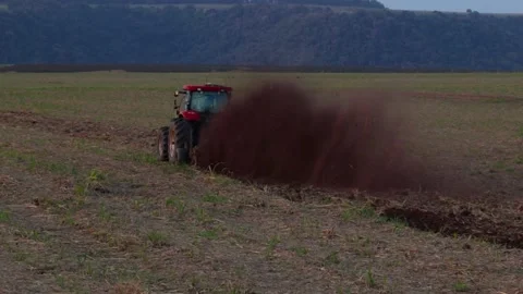 Tractor in the field Stock Footage 154917601