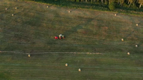 Tractor on Field Stock Footage 248903413