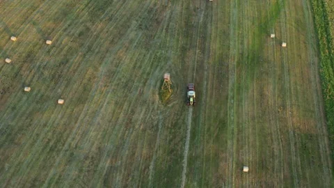Tractor on Field Stock Footage 248904907