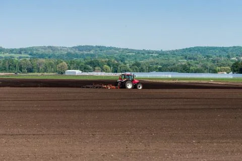 Tractor in the field Stock Photos