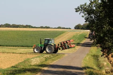 Tractor in a field Stock Photos