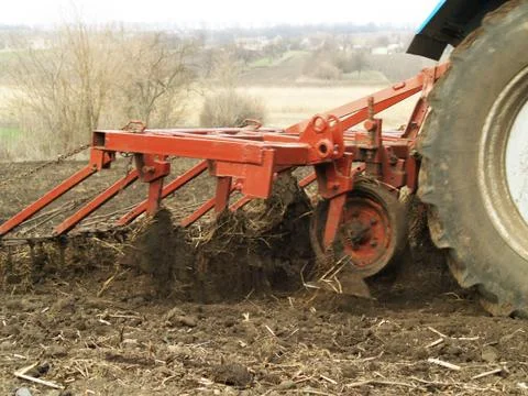 Tractor in a field Stock Photos
