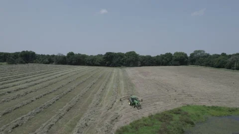 Tractor Fly By High Stock Footage 158347151