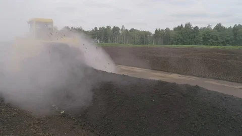 Tractor handles the field Stock Footage 100510083