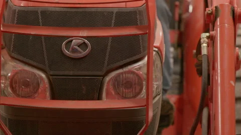 Tractor head lights turning on Stock Footage 158942253