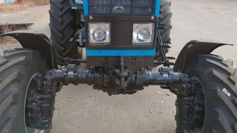 The Tractor Headlights Stock Footage 166150865