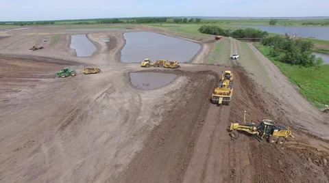 Tractor High Flyover Stock Footage 66575409