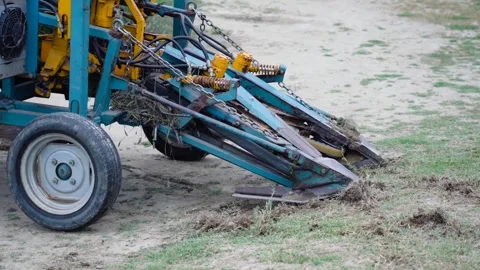 Tractor hook work in farming field Stock-Footage 274414889