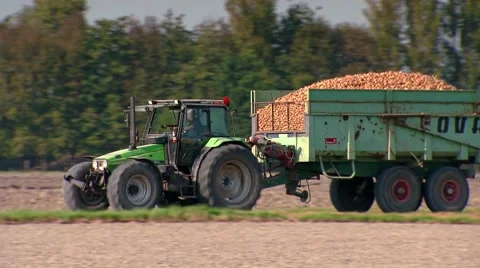 Tractor on the horizon. Sequence 動画素材 8769004