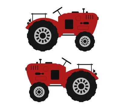 Tractor icon illustrated in vector on white background Stock Illustration