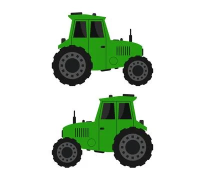 Tractor icon illustrated in vector on white background Stock Illustration