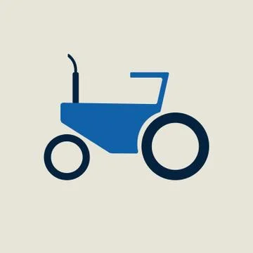 Tractor icon. Illustrazione stock
