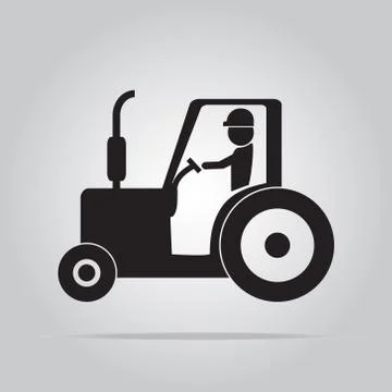 Tractor icon Stock Illustration