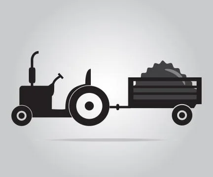 Tractor icon 스톡 일러스트