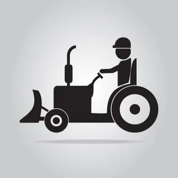 Tractor icon Stock Illustration