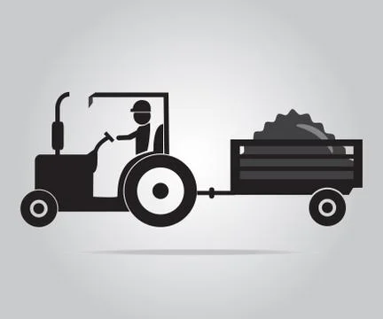 Tractor icon Stock Illustration