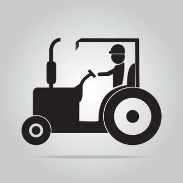 Tractor icon 스톡 일러스트