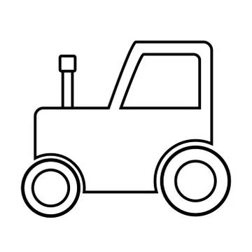 Tractor icon Illustrazione stock