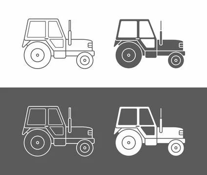 Tractor icon Stock Illustration