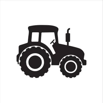 Tractor icon vector cartoon isolated Stock Illustration