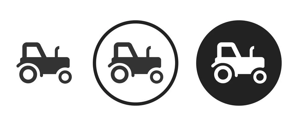 Tractor icon . web icon set .vector illustration Stock Illustration