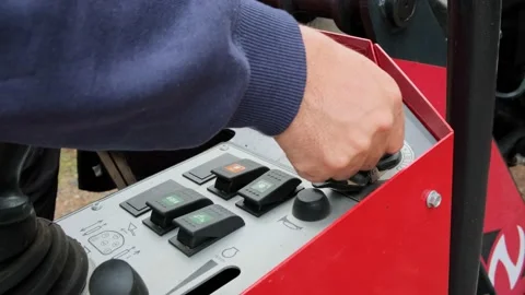 Tractor ignition Stock Footage 221586141