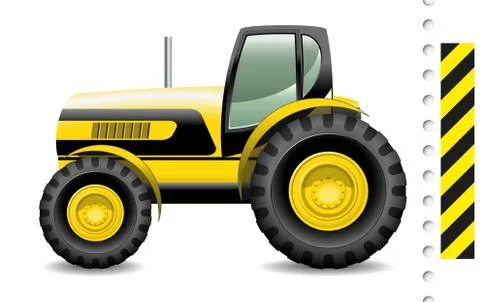 Tractor Stock Illustration
