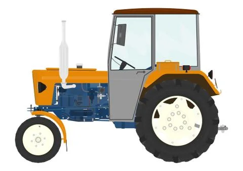 Tractor. Stock Illustration