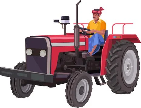 Tractor Stock Illustration