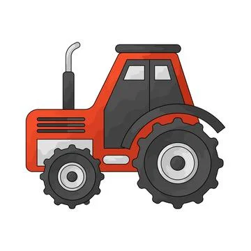 Tractor illustration Illustrazione stock