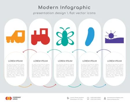 Tractor infographics design Stock Illustration